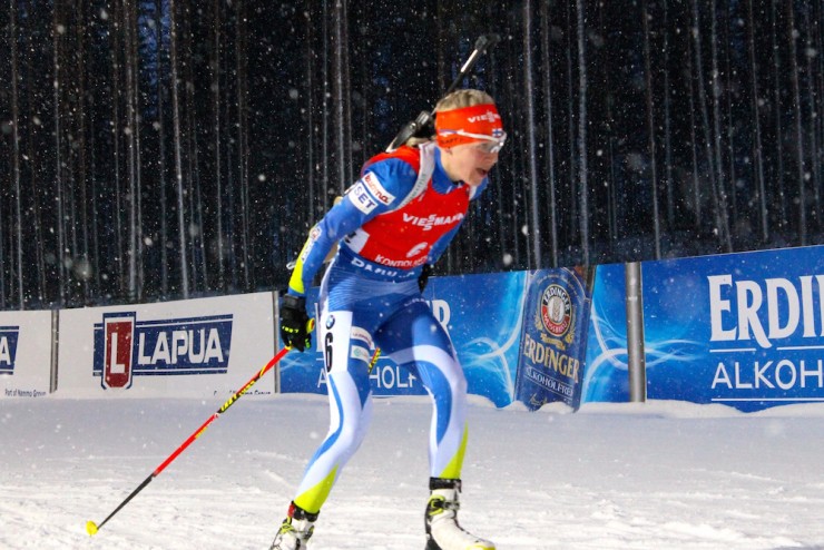 Kaisa Mäkäräinen of Finland was a heavy favorite in the 7.5 k sprint but ultimately finished 35th. 