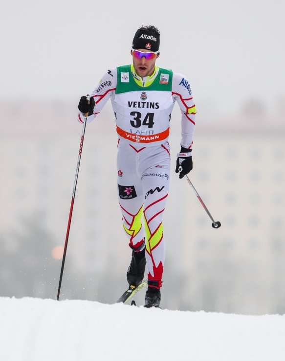Canada's Alex Harvey finished 17th in the men's World Cup 15 k classic individual start in Lahti, Finland, on Sunday, 35.7 seconds off the pace of winner Francesco de Fabiani of Italy. (Photo: Fischer/NordicFocus)