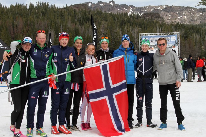 A Norwegian team photo from 2015 U.S. Junior Nationals in Truckee, Calif., taken after the relay. (Photo: Petter Anderssen)