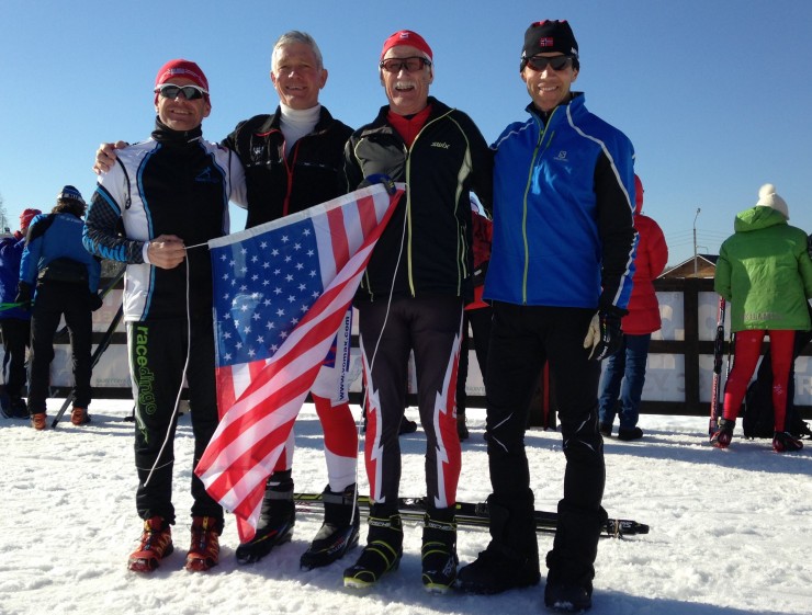 The USA bronze medal relay team: Milan Baic, Bob Gray, Steve Smiegel and Kent Murdoch. Photo: Inge Scheve
