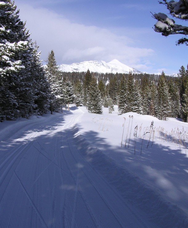 A groomed trail at Crosscut Ranch in Bozeman, Mont. (Photo: Concierge Auctions)