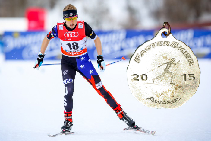 Liz Stephen is FasterSkier's female cross country skier of the year. (Photo: Marcel Hilger)