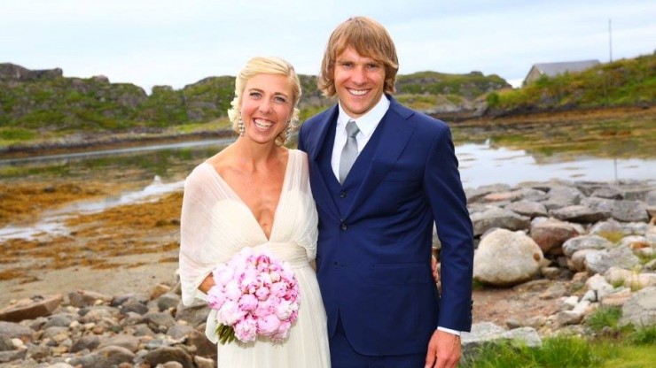 Kristin Størmer Steira, of Norway, and Devon Kershaw, of Canada, were married last weekend in Lofoten, Norway. (Photo: CCC/Facebook)
