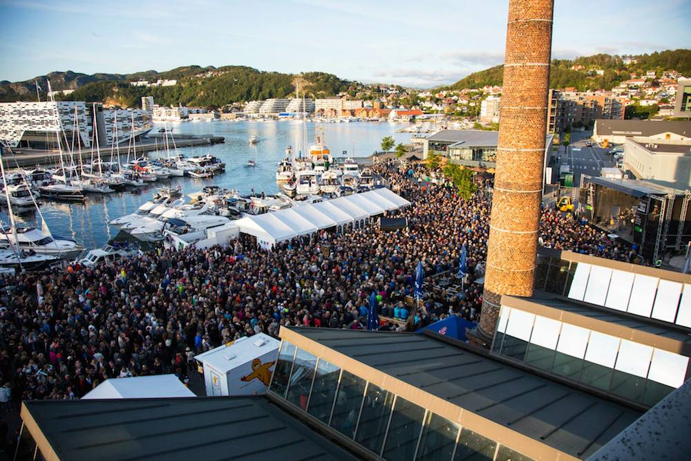A look from above at a concert during the festival. (Photo: Jørgen Grav)