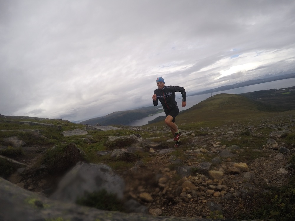 Andy Newell previewing the uphill running course for this week's Toppidrettsveka race series. (Photo: Andy Newell)