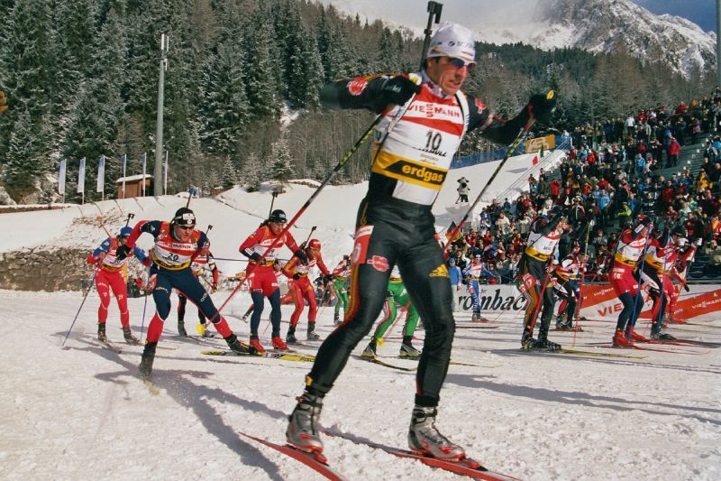 Ricco Gross of Germany competing in Antholz, Italy, in 2006. (Photo: Goetz Primke via Wikimedia Commons)