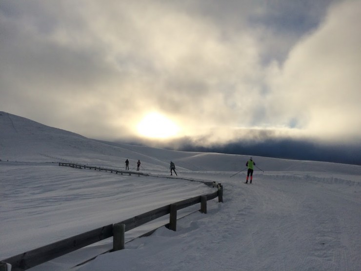 USST members enjoyed excellent skiing conditions (photo: Sophie Caldwell)