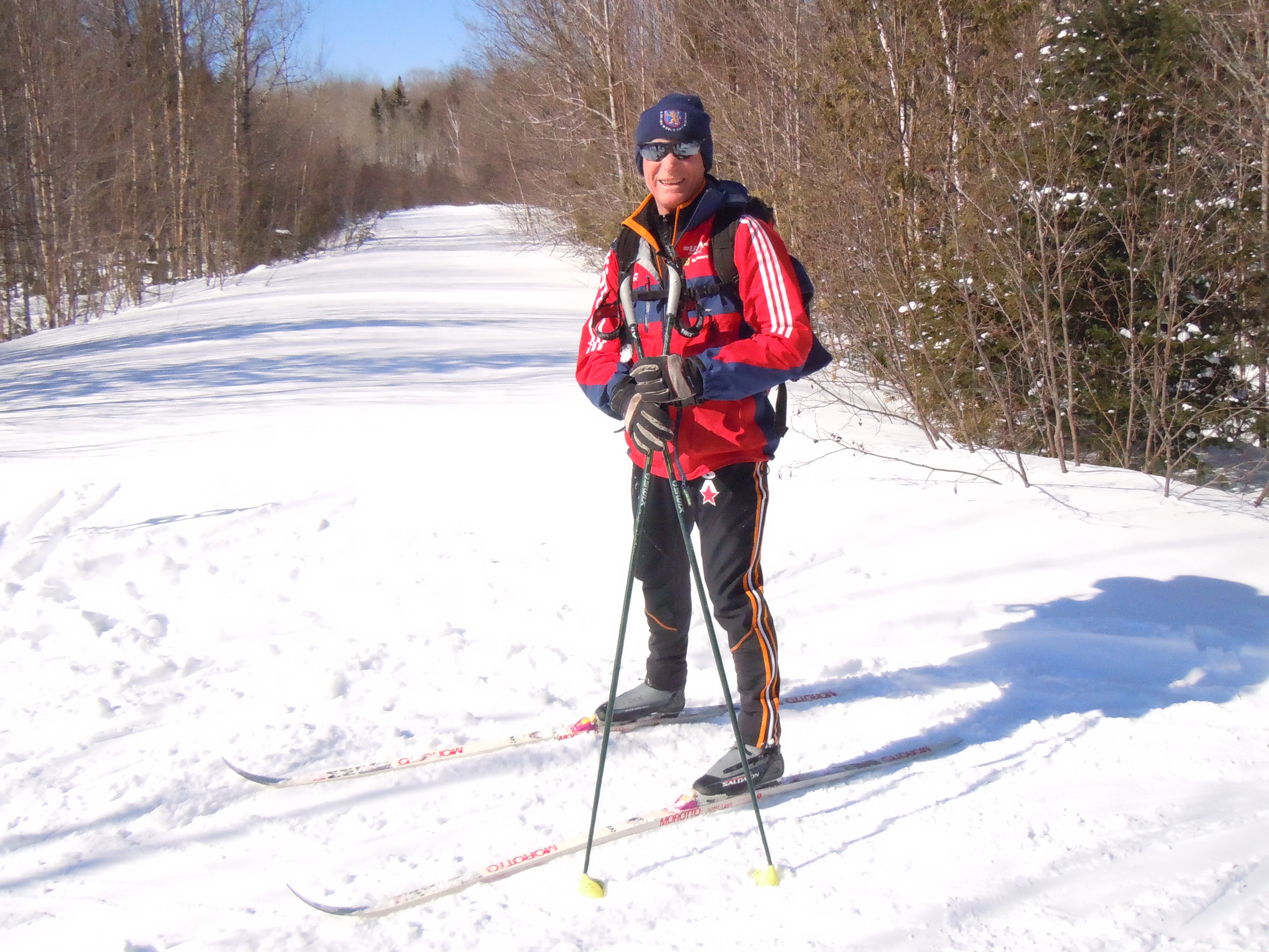 Charlie Kellogg skiing in Maine with the AMC alumni group the O H Association. (Photo: Doug Hotchkiss)