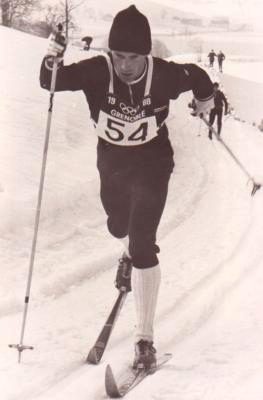 Kellogg competing at the 1968 Olympics in Grenoble, France. (Photo: US Biathlon Association)