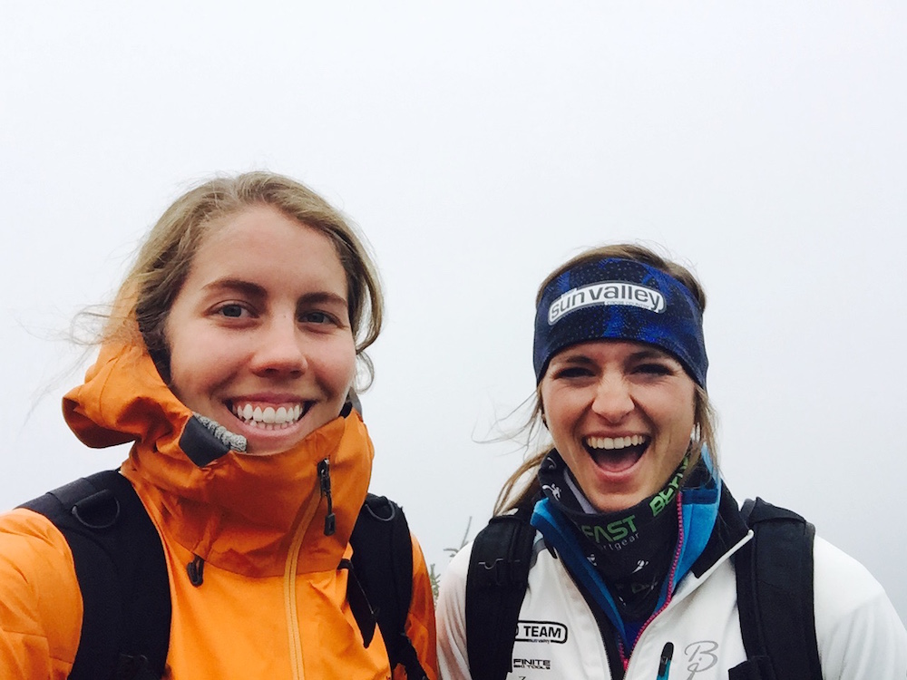 Sun Valley Gold Team members Paige Schember and Mary Rose after the 2015 Climb to the Castle on Sept. 20. (Photo: Mary Rose)