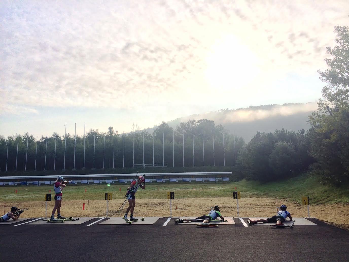 The view from the range at the North American Rollerski Cup race this summer in Jericho, Vermont. (Photo: Sam Dougherty)