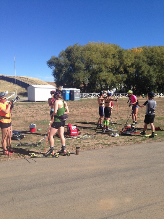 Group training at Soldier Hollow. (Photo: Maya MacIsaac-Jones/Rocky Mountain Racers)