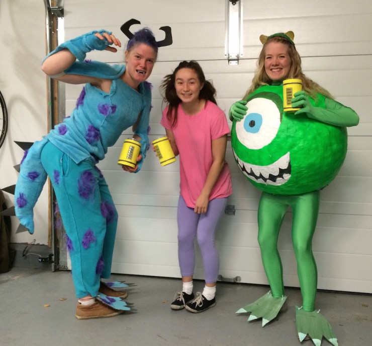 Best Celebrity Costume goes to Canadian biathletes Sarah Beaudry, Kendall Chong and Emma Lunder as the crew from the Pixar and Disney movie Monsters, Inc.