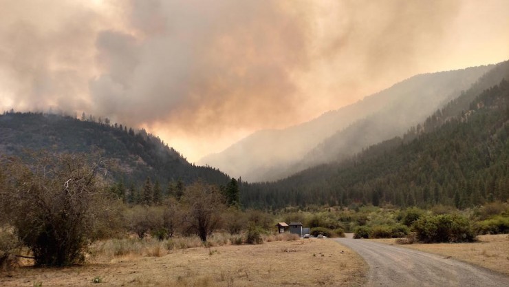 The Okanogan Complex Fire near Omak, Wash., began with a lightning strike on Aug. 15, 2015 and consumed more than 300,000 acres. (Photo: US Forest Service)
