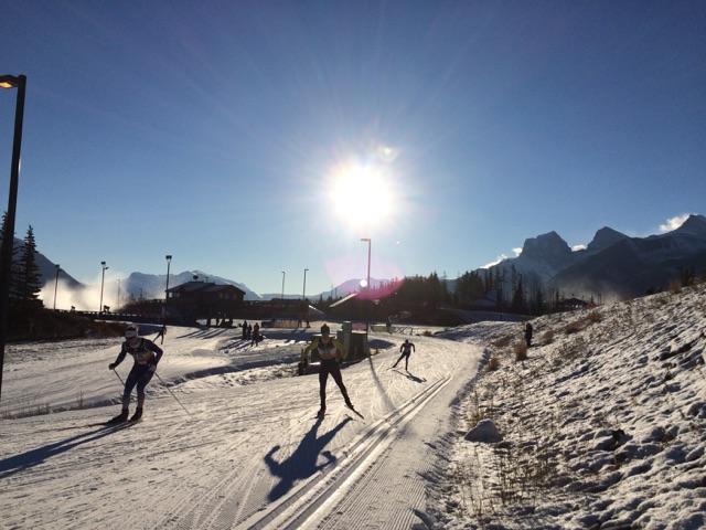 Racing at the Canmore Nordic Centre on Saturday. Photo: Cross Country Canada.