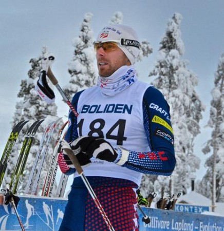 Andy Newell before his qualifying start in Gällivare, Sweden's opening FIS classic sprint on Saturday. (Photo: USSA)