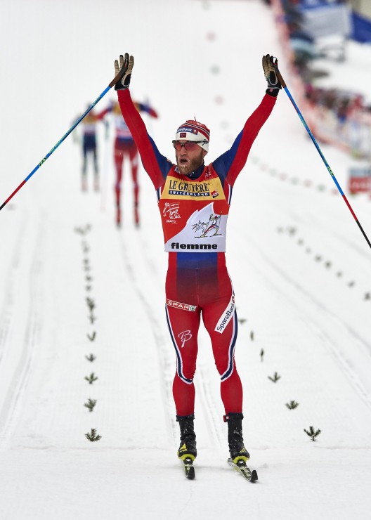 Norway's Martin Johnsrud Sundby after winning the 15 k classic mass start at Stage 7 of the Tour de Ski in Val di Fiemme, Italy. (Photo: Fischer/NordicFocus)
