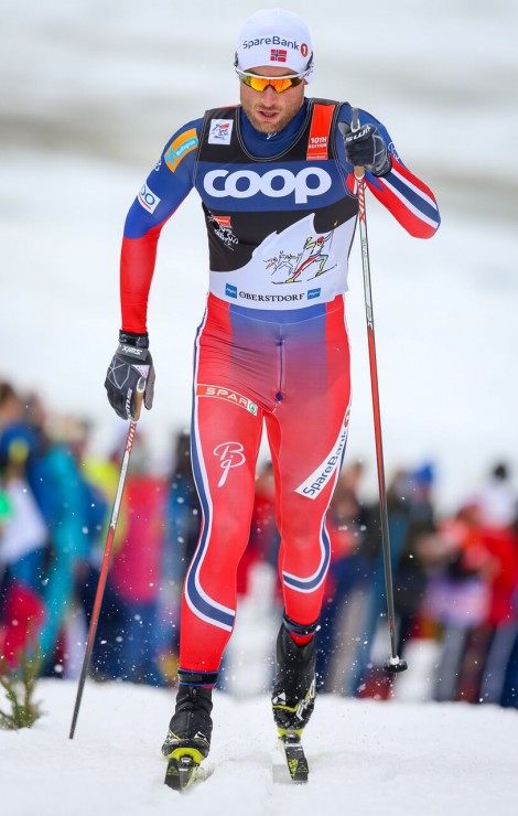 Norway's Petter Northug qualified fifth and went on to place fifth in the final of the 1.2 k classic sprint at Stage 4 of the Tour de Ski in Oberstdorf, Germany. (Photo: Marcel Hilger)