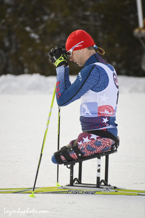 Andy Soule (U.S. Paralympics A-team) at 2016 U.S. Paralympics Sit Ski Nationals and IPC Continental Cup. (Photo: John Lazenby/Lazenbyphoto.com)