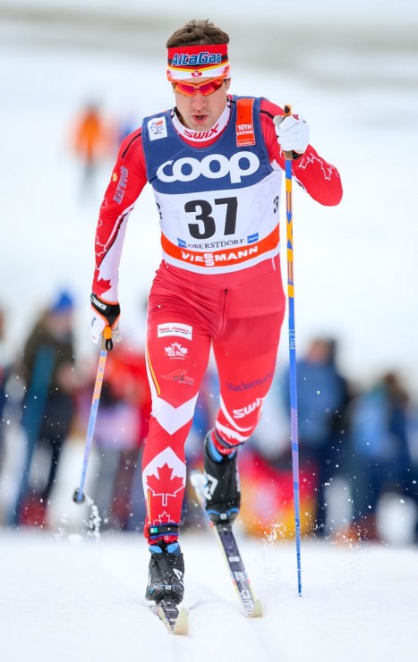 Ivan Babikov (Canadian World Cup Team) placed 59th in the 1.2 k classic sprint qualifier at Stage 4 of the Tour de Ski in Oberstdorf, Germany. (Photo: Marcel Hilger)