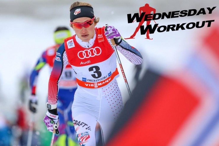 Sophie Caldwell racing to the first World Cup win of her career on Jan. 5 at Stage 4 of the Tour de Ski in the classic sprint in Oberstdorf, Germany. (Photo: Marcel Hilger)