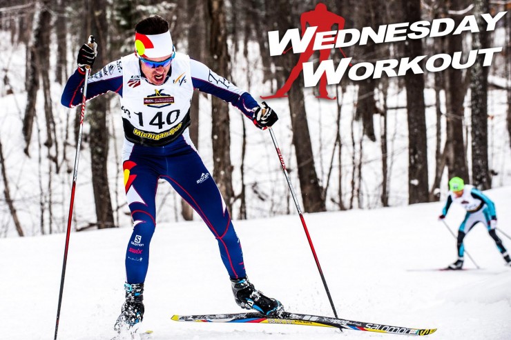 Tad Elliott hammering for his fourth national title, and first one in four years, at 2016 U.S. Cross Country Championships earlier this month. Elliott (Ski & Snowboard Club Vail) won the 30 k freestyle mass start. (Photo: Christopher Schmidt)