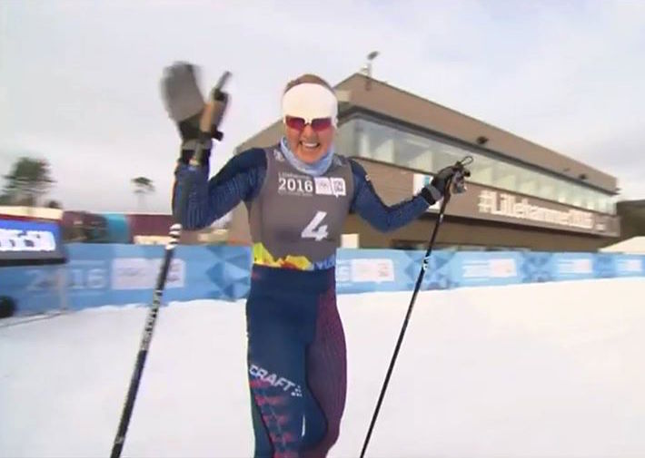 Hannah Halvorsen (Far West/Sugar Bowl Academy) qualified 10th in the first-ever Cross-Country Cross event at the 2016 Youth Olympic Games in Lillehammer, Norway. (Photo: Far West/Facebook)