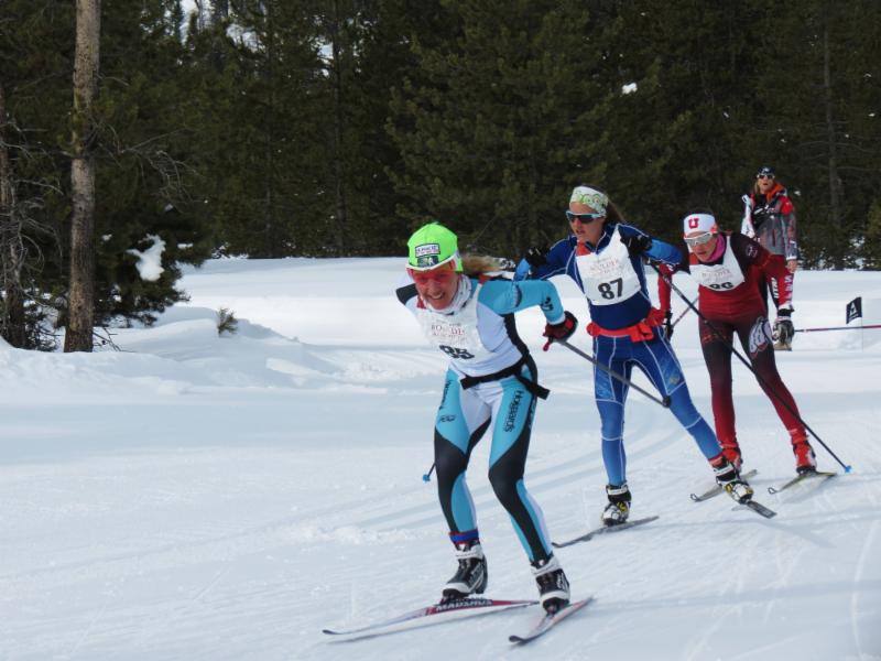 Caitlin Gregg en route to winning the Boulder Mountain Tour in Sun Valley, Idaho, earlier this month. 