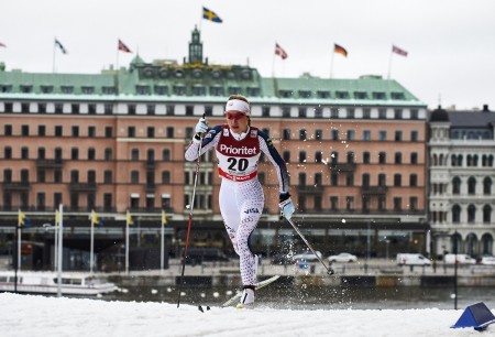 11.02.2016, Stockholm, Sweden (SWE): Sophie Caldwell (USA) - FIS world cup cross-country, individual sprint, Stockholm (SWE). where she finished 11th. (Photo: Fischer/NordicFocus)