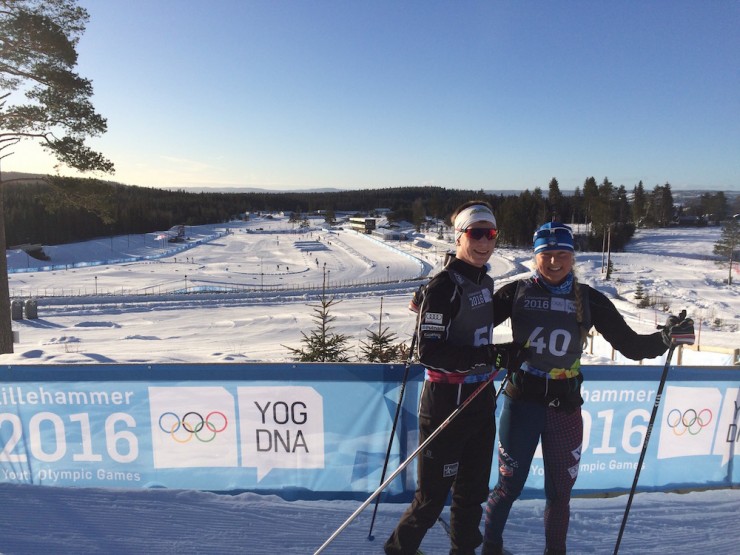 Hunter Wonders (l) and Hannah Halvorsen (r) are the two cross-country skiers representing the U.S. at the 2016 Youth Olympic Games in Lillehammer, Norway. (Photo: Adam St.Pierre)