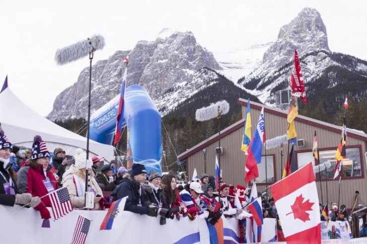 North American fans excited for the return of the Biathlon World Cup seen here in Canmore, Alberta 