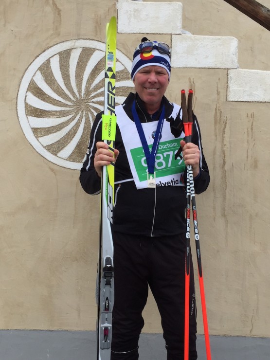 Grady Durham after the 2016 Engadin Ski Marathon (Photo: FBD)