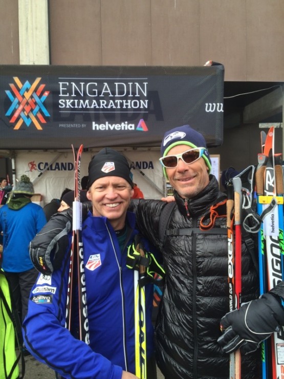 Tiger Shaw (l) and Tony Weiderkehr at the 2016 Engadin. (Photo: FBD)