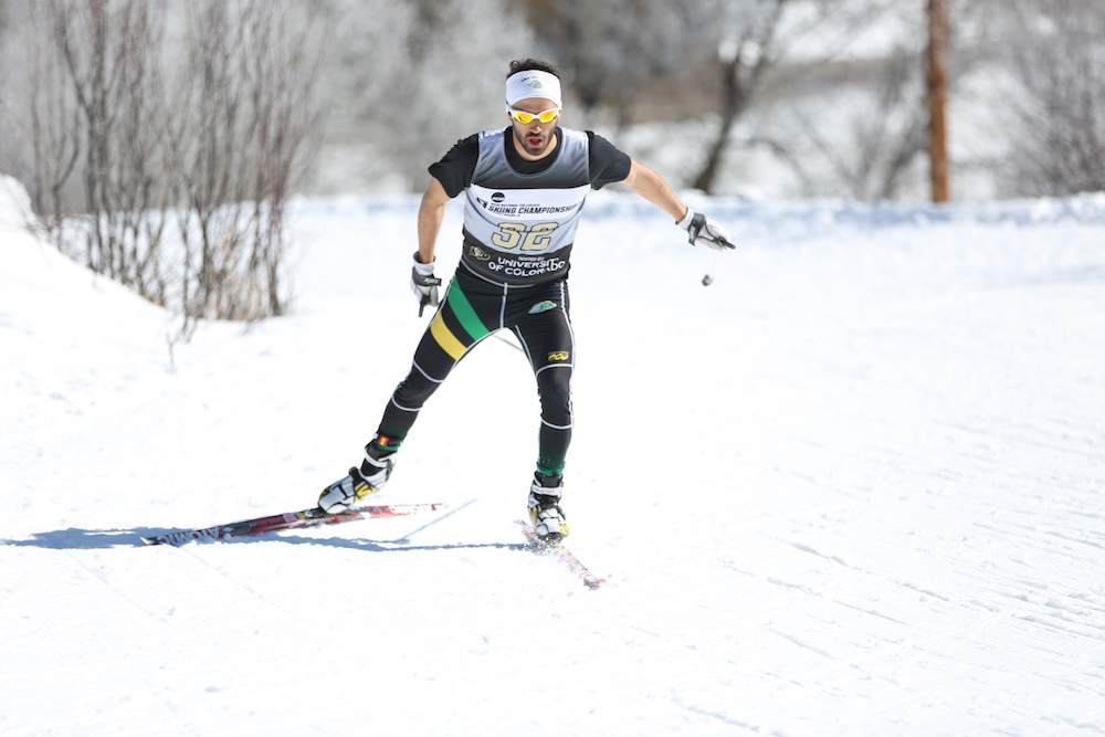 Etienne Richard of the University of Alaska Anchorage at the 2016 NCAA Skiing Championships in Steamboat Springs, Colo. (Photo: UAA)