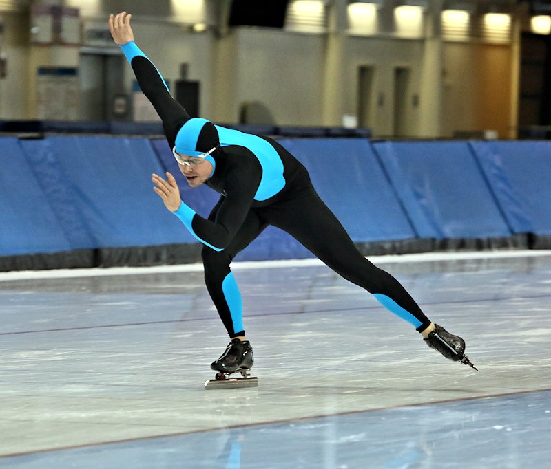 Reid Pletcher speed skating at the Utah Olympic Oval. (Photo: Courtesy Photo) 