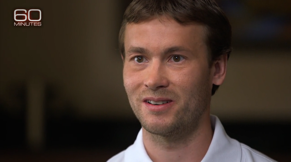 Vitaly Stepanov, a former RUSADA employee, during an interview with 60 Minutes' Armen Keteyian, which aired Sunday, May 8. (Photo: CBS News)