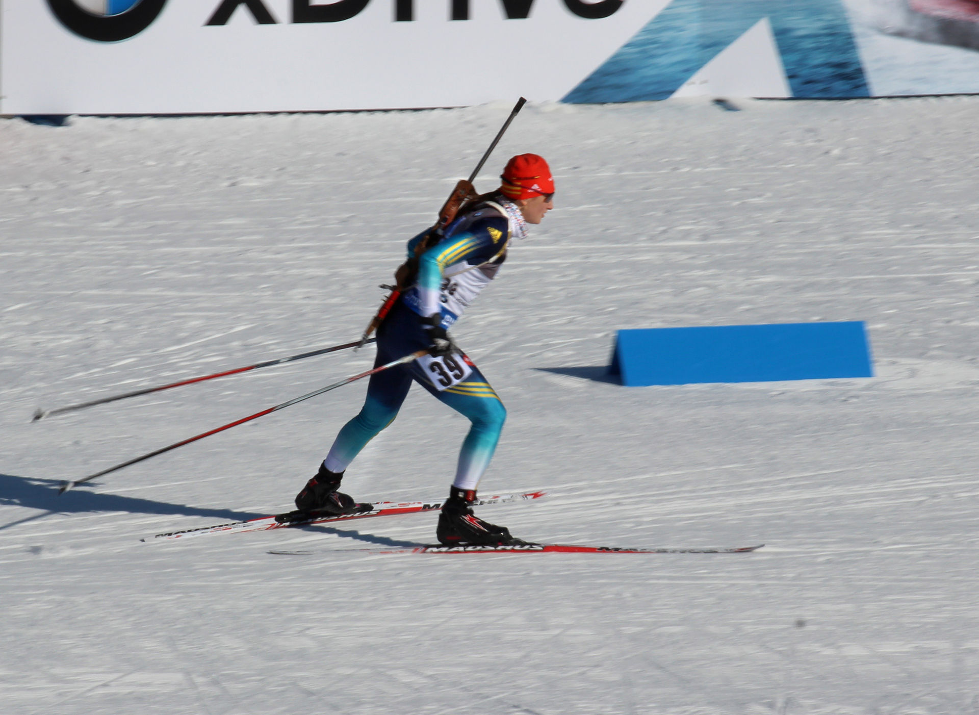 Olga Abramova competing at the World Cup in Nove Mesto in 2015. She says that she stopped taking meldonium before January 1, 2016, even though it showed up in her urine sample in January. (Photo: Pavel Hrdlička/Wikipedia Commons)