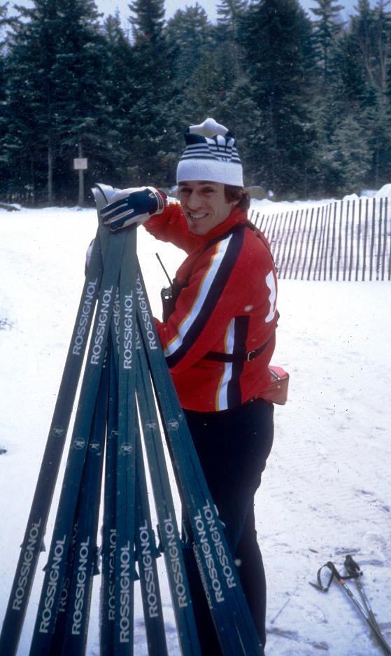 Ruff Patterson coaching with the U.S. Ski Team in the 1980's. (Photo: Rettrieved by Gordon Vermeer and Eric Packer) 