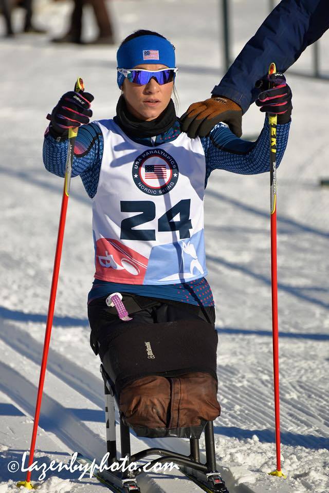 Three sport Paralympic athlete, Oksana Masters competing for the U.S. Paralympics Nordic A-team in Craftsbury, Vt. (Photo: Oksana Masters USA Facebook/John Lazenby/Lazenbyphoto.com)