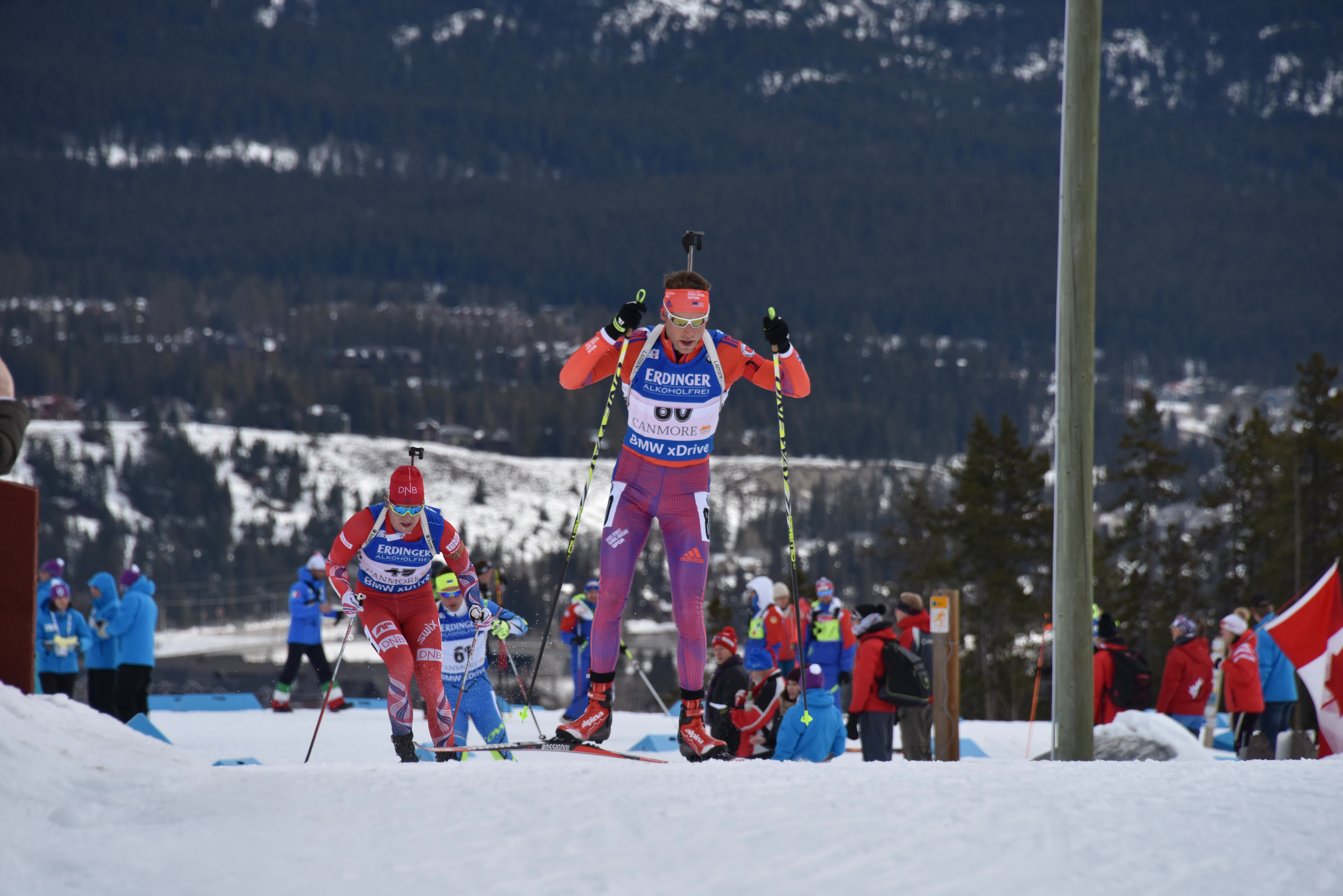 Max Durtschi making his World Cup debut in Canmore, Alberta, last season. (Courtesy photo)