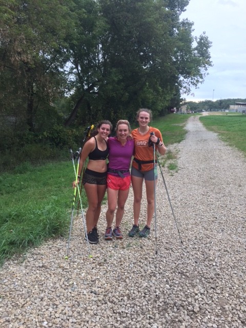 Caitlin Gregg (center) and her LNR training buddies. (Photo courtesy of Caitlin Gregg)