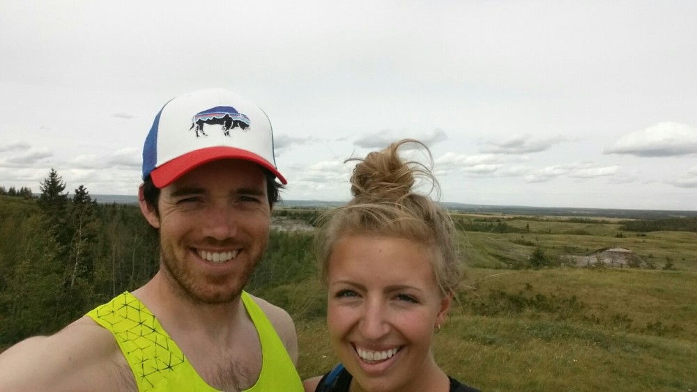 Nathan Smith of Biathlon Canada with his girlfriend Caroline. (Photo: Nathan Smith)
