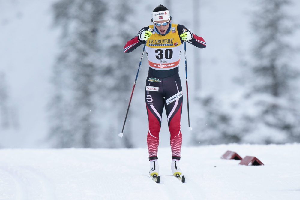 Marit Bjorgen wins the day on Sunday., Nov. 27th, 2016, FIS world cup cross-country, 10km women, Ruka, Finland. (photo: Fischer/Nordic Focus)