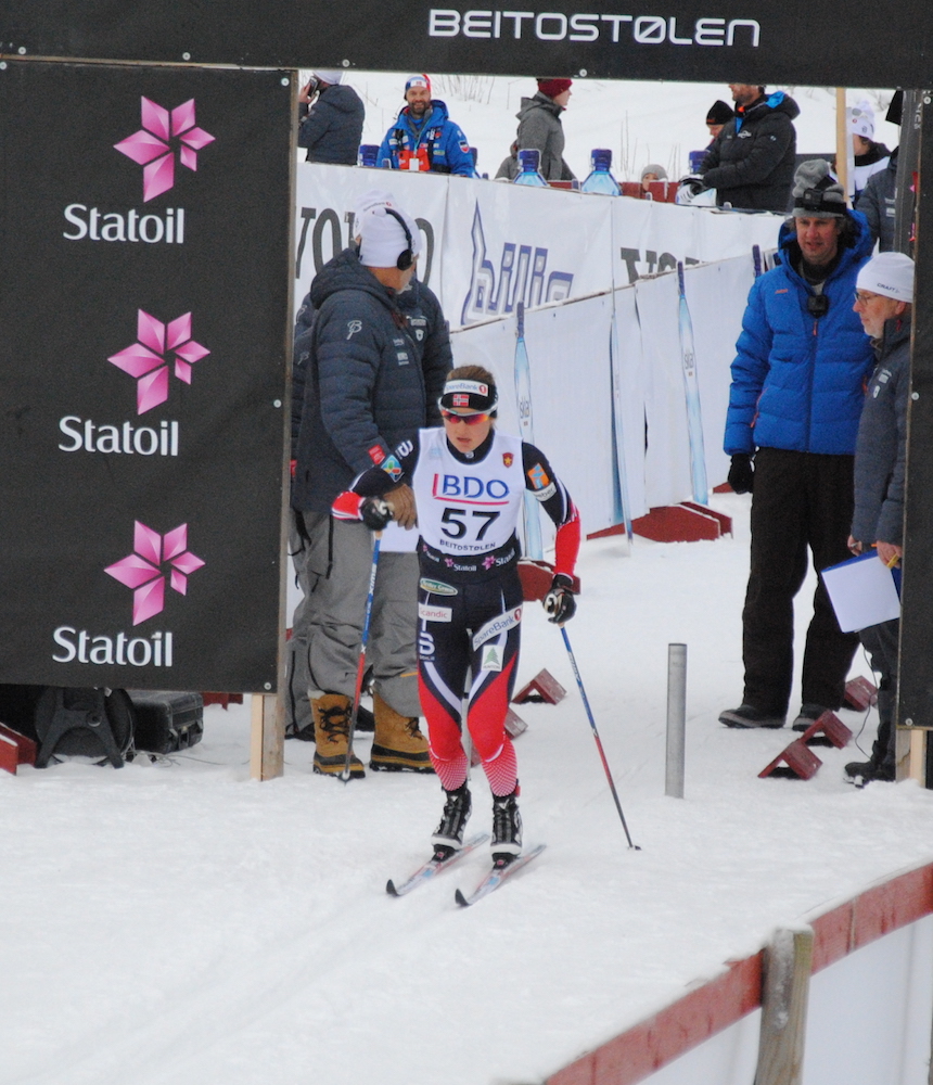 Ingvild Flugstad Østberg (Norway) out of the start in her country's first FIS race of the 2016/2017 season: the 10 k classic in Beitostølen. (All photos: Aleks Tangen)