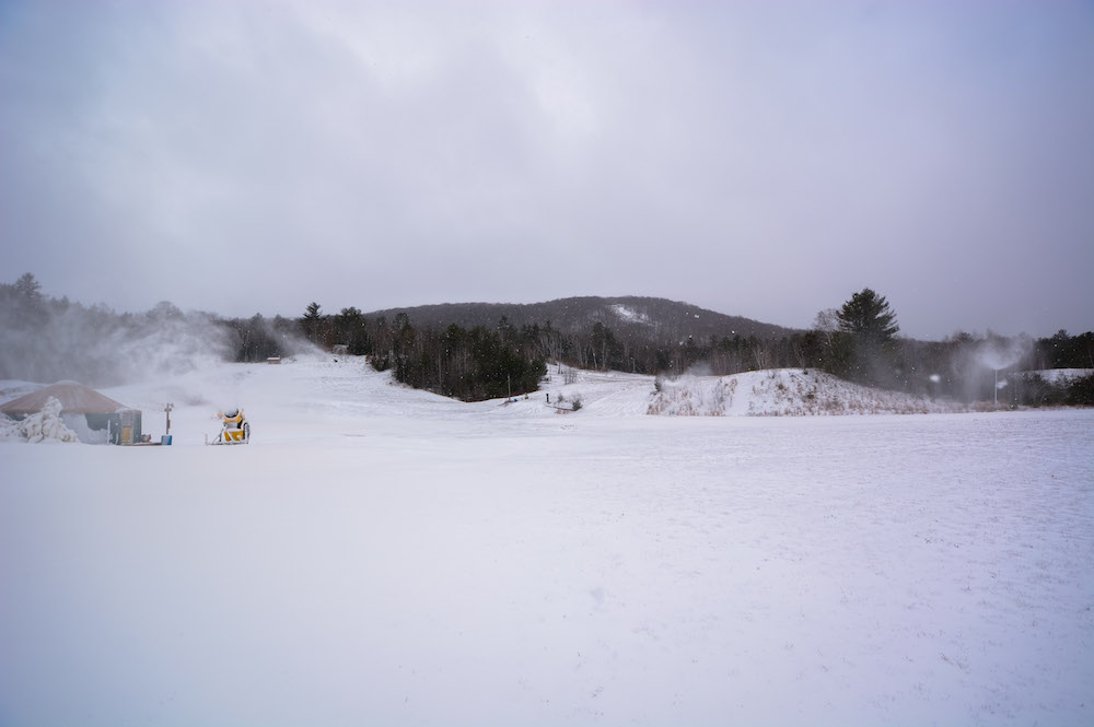 Snow guns roar at Gore Mountain's Ski Bowl in North Creek, N.Y., on Monday morning, Nov. 21, 2016. (Photo: Mike Pratt)