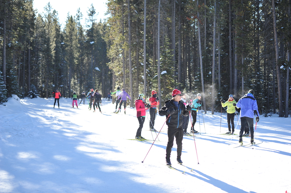 A rendezvous point at the Rendezvous Ski Trails in West Yellowstone, Mont., during last year's Yellowstone Ski Festival. (Photo: YSF)
