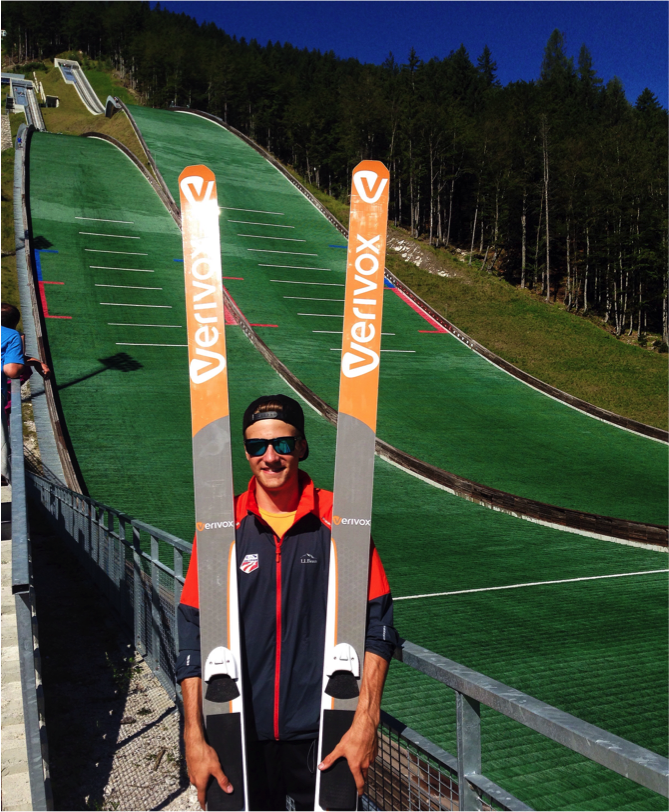 Loomis in Planica, Slovenia, as part of a junior training camp this summer. (Courtesy photo)