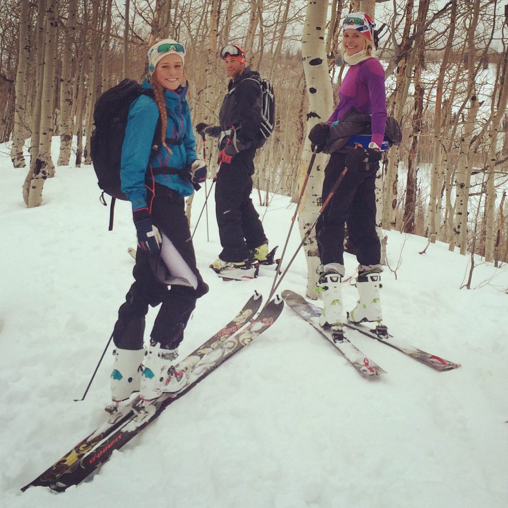 Denver University nordic skies Maja Solbakken, Josh Smullin, Sylvia Nordskar during a back-country ski on the Buffalo Pass in 2015 (Courtesy photo)