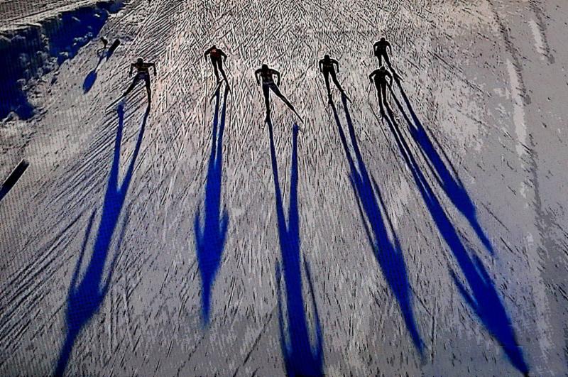 Photo from Women's Sprint Final at the Davos World Cup (Credit: Jacques Mignerey)