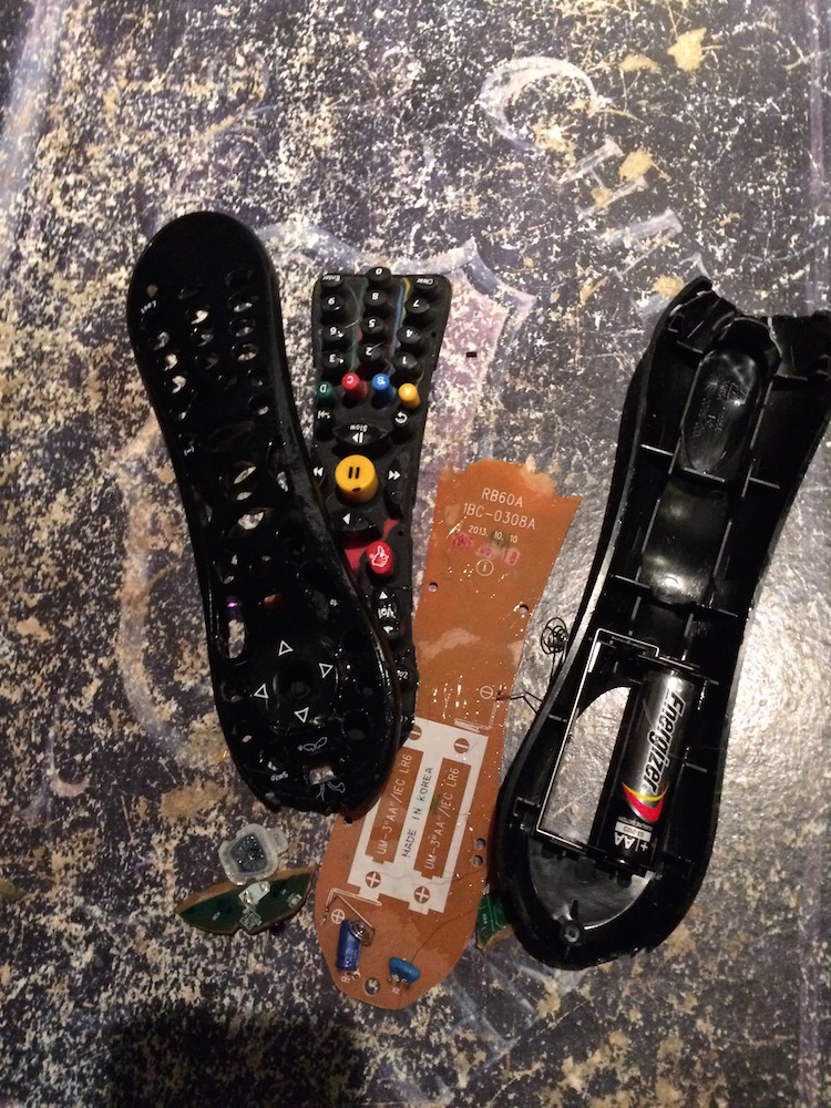 A real-deal, Lab-chewed remote